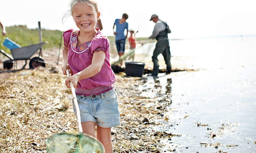 Lolland Kinder am Strand