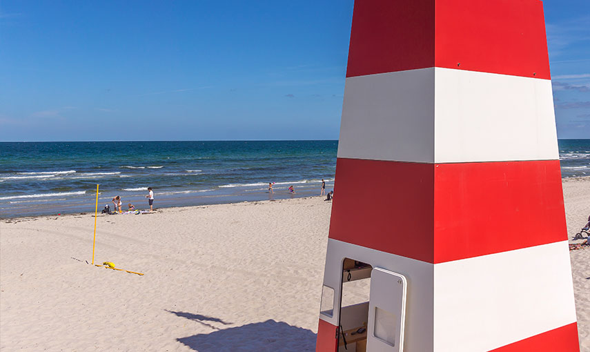 Rørvig Strand und Rettungsstation 