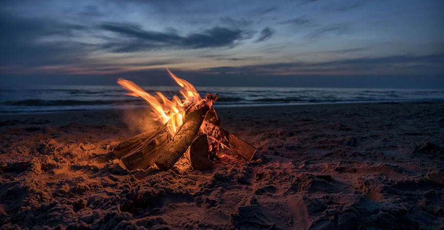 Tversted Strand Lagerfeuer