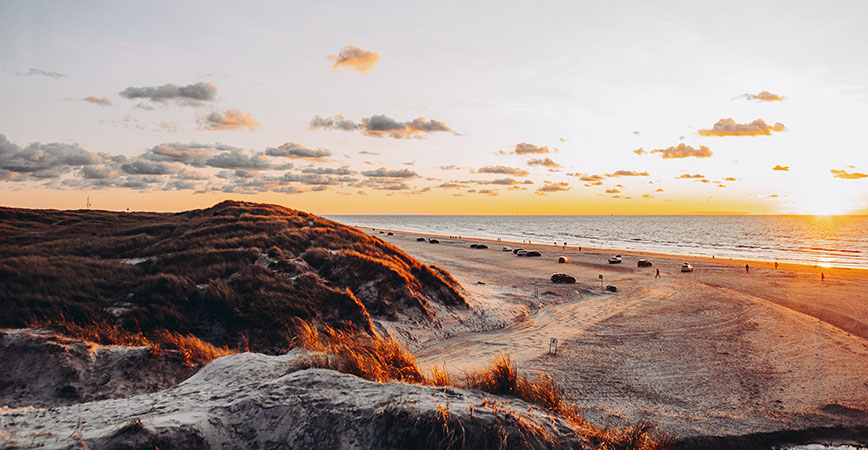 Vejers Strand Sonnenuntergang